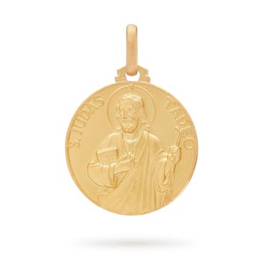 Saint Jude Thaddeus 18k Gold medal