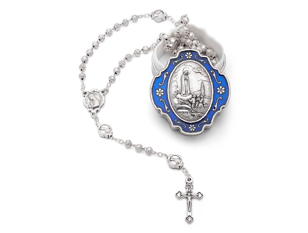 Rosario Della Madonna Di Fatima Con Supporto - Etsy