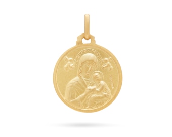 Muttergottes von der Immerwährenden Hilfe 18k Goldmedaille