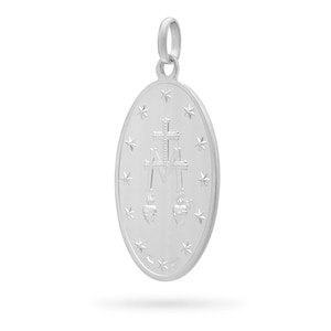 Miraculous Virgin Mary Sterling Silver 925 Medal - Cherished Religious ...