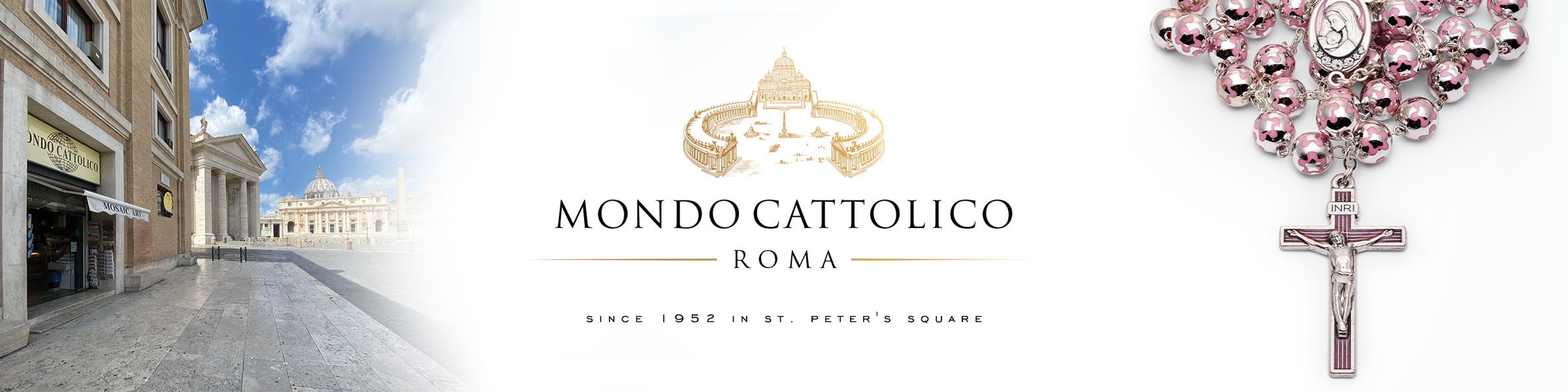 Rosario Cattolico In Petalo Di Rosa Benedetto Dal Papa - 5 Decadi, Medaglia Giovanni Paolo II - Foto 2