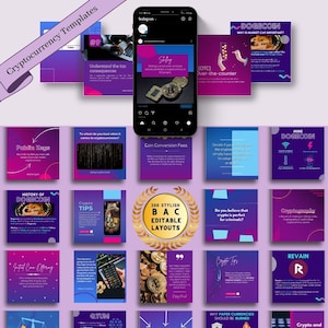 300 Cryptocurrency Template Bundle | Elevate Your Crypto Branding and Promotion