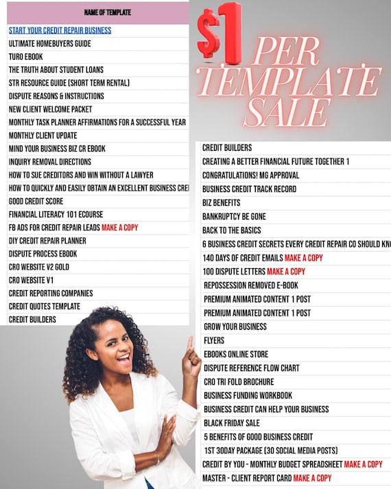 Ultimate Financial Literacy and Credit Repair Bundle| Elevate Your Business on FB & IG