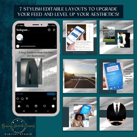 7 Day Credit Repair Social Media Content Templates #12 | Elevate Your Business on FB & IG