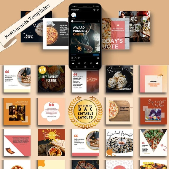 100 Social Media Posts for Restaurants | Empower Entrepreneurs, Influencers, and Small Businesses in Branding