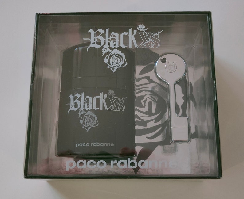 Paco Rabanne Black XS Gift Box Eau De Toilette 50ml Spray and USB Drive ...