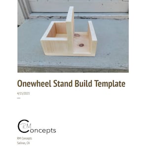 Onewheel Holzständer Build Template