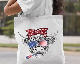 USA Flag Totes, 4th July Party Gift Totes, USA Tote Bag, 4th of July Bag, Happy 4th of July Tote Bag, Patriotic Gift Tote Bag. Canvas Tote