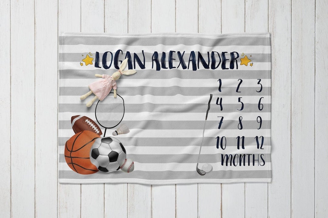 Personalized Name Blanket, Personalized Sport Blanket,baby Blanket