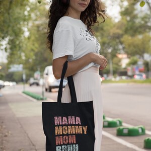 Cute Mama Mommy Mom Bruh Tote,mom tote bag, Grocery Bag,Eco Friendly Shopping Tote Bag,Mothers Day Tote Bag,Mothers Day Gift,Mom's Beach Bag bild 2