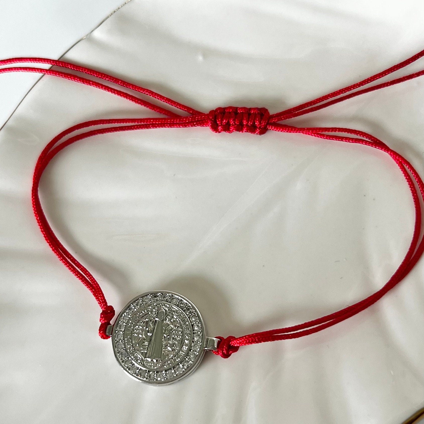 Bracciale In Corda Regolabile San Benedetto Argento 925 | Vendita - Foto 11