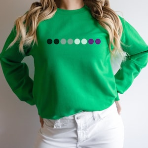 Subtle Asexual Pride Sweatshirt, Asexual Pride, Pride Month, Coming Out Day, Ace, Demisexual, Subtle Pride Sweatshirt, Asexual Flag