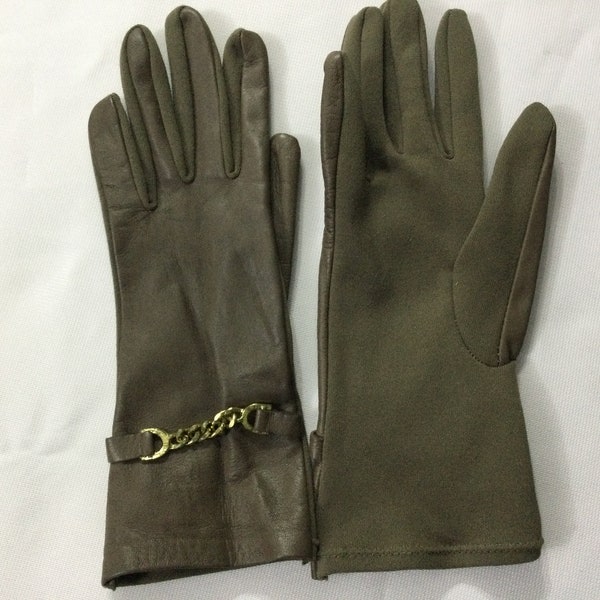 Lovely 1/2 Leather Ladies Gloves Made For BHS