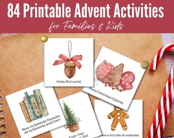 Printable Advent Activity for Kids and Families, DIY Kids Advent Calendar, Christmas Countdown Calendar, Instant Download