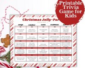 Printable Christmas Trivia Questions for Kids, Fun Holiday Trivia Game for Family or School Party, Christmas Activity Instant Download