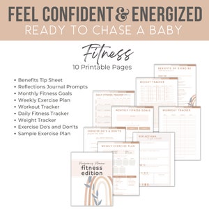 Printable Pregnancy Journal Bundle for the Mom to Be, Planner for First ...