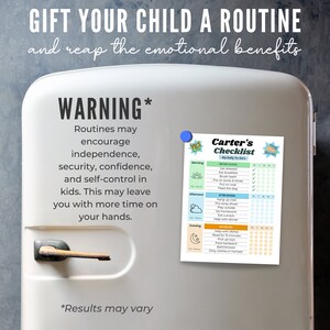 Kids Morning Routine Chart