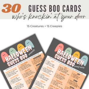 Halloween guess who game rom Marker Moments