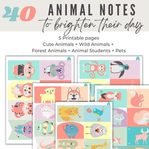 Printable Lunchbox Notes for Preschool and Kindergarten Boys and Girls ...
