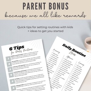 Kids Morning Routine Chart