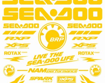 Sea-Doo stickerkit jetski | Sea-Doo / RXP / Spark / BRP-stijl vinylafbeeldingen NAM Performance 12" x 12"