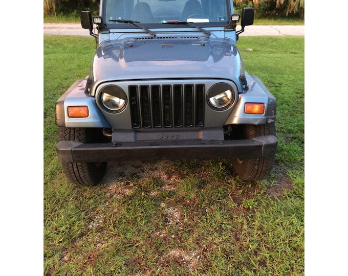 NAM Performance Jeep TJ Headlight Eyebrow Covers – Set of 2 Front Light Trim Accents for Wrangler TJ