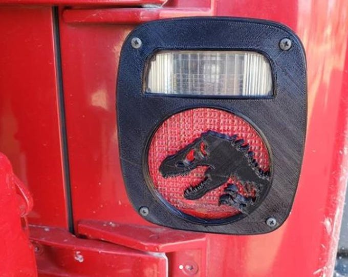 Classic Jeep-Style Tail Light Cover – Vintage Off-Road Rear Light Trim Guard
