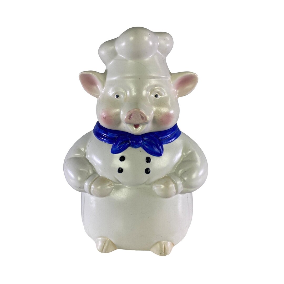 Vintage CKAO Chef Pig Ceramic Cookie Jar 11" X 8" X 7" - Etsy