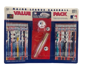 1994 Major League Baseball Value Pack 28 Team Pencils Eraser and Pencil Sharpener