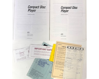 Manual de instrucciones y documentación relacionada de Sony CDP-C75ES y CDP-C85ES.