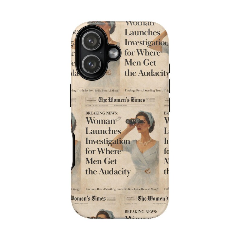 Funny Vintage Sarcastic Women Phone Case | Retro Sarcasm Text Design image 16