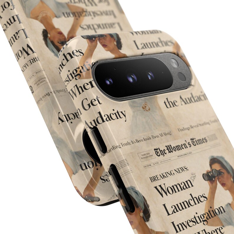Funny Vintage Sarcastic Women Phone Case | Retro Sarcasm Text Design image 9
