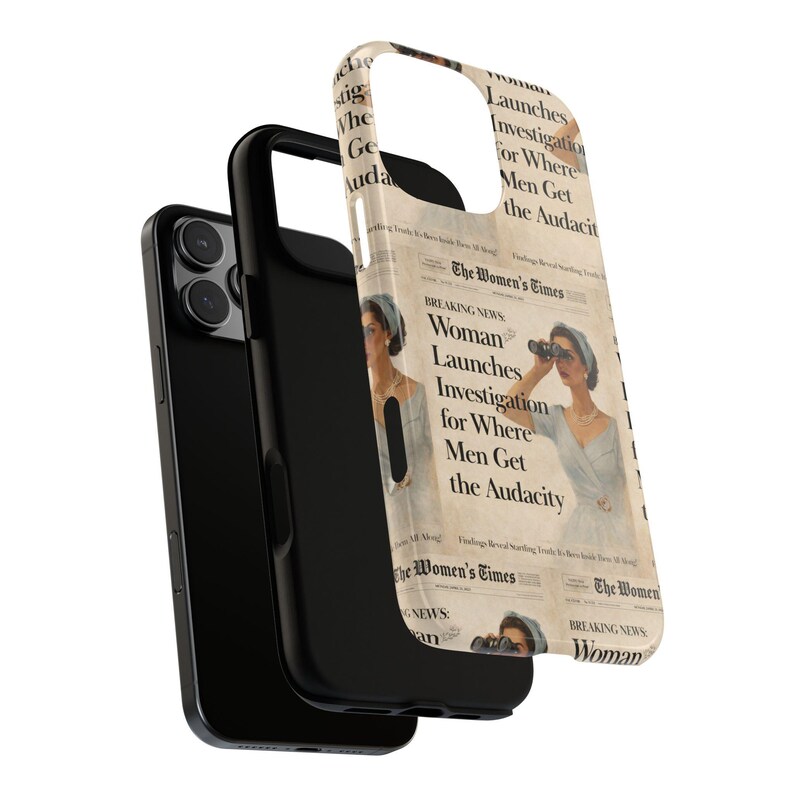 Funny Vintage Sarcastic Women Phone Case | Retro Sarcasm Text Design image 12