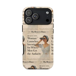 Funny Vintage Sarcastic Women Phone Case | Retro Sarcasm Text Design image 14