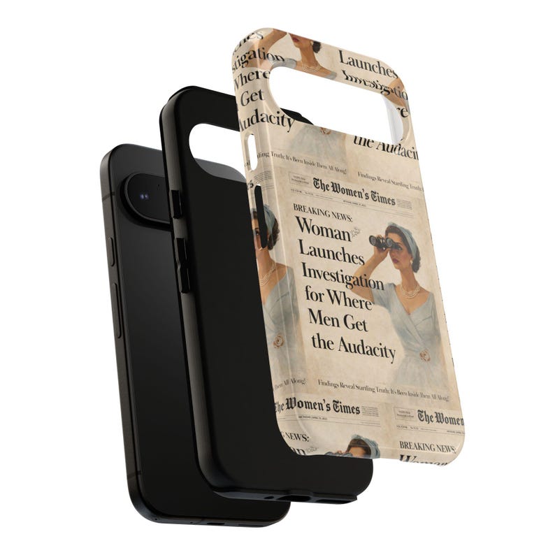 Funny Vintage Sarcastic Women Phone Case | Retro Sarcasm Text Design image 7