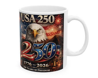 USA 250th Anniversary eagle flag fireworks Mug | 1776-2026 bicentennial
