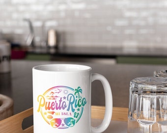 Puerto Rico Mi Isla Ceramic Mug - 15 oz - Island Pride