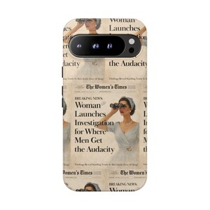 Funny Vintage Sarcastic Women Phone Case | Retro Sarcasm Text Design image 8