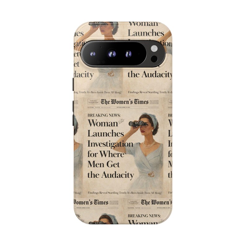 Funny Vintage Sarcastic Women Phone Case | Retro Sarcasm Text Design image 8