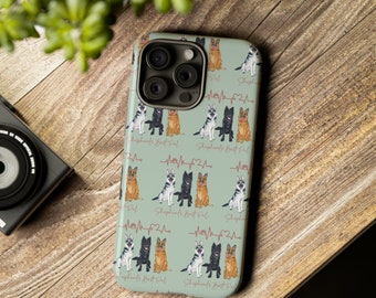 German Shepherd Best Pal Dog Lover phone case Shepherd's Best Friend iPhone 15 and Samsung Galaxy Compatible, iPhone 14 Plus 13 Dog Lover