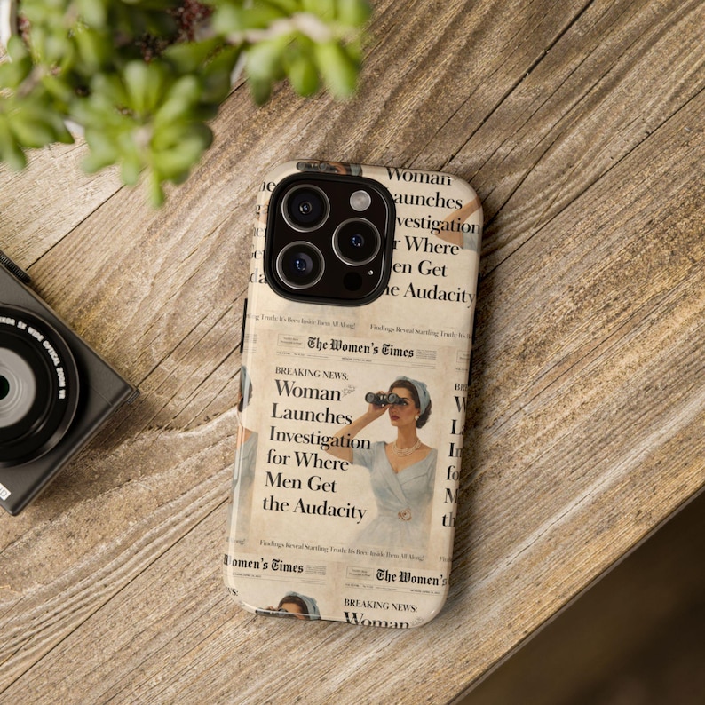 Funny Vintage Sarcastic Women Phone Case | Retro Sarcasm Text Design image 17