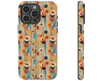 Abstract Art iPhone Case: Stylish Tech Accessory, Whimsical Design