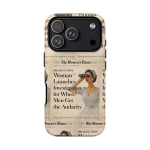 Funny Vintage Sarcastic Women Phone Case | Retro Sarcasm Text Design image 11