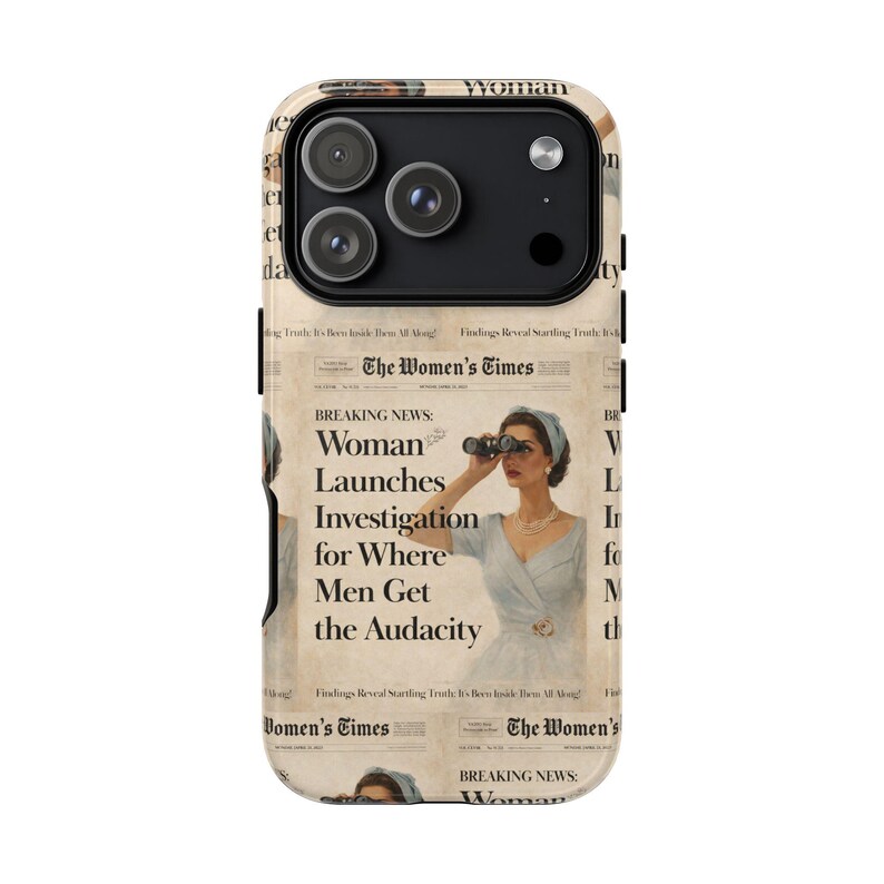 Funny Vintage Sarcastic Women Phone Case | Retro Sarcasm Text Design image 11