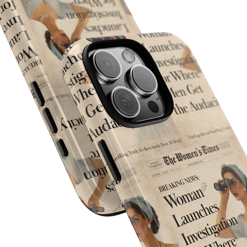 Funny Vintage Sarcastic Women Phone Case | Retro Sarcasm Text Design image 13