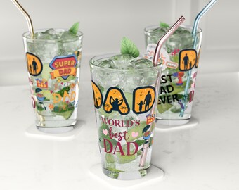 Super Dad Pint Glass: Father's Day Beer Gift
