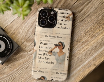 Funny Vintage Sarcastic Women Phone Case | Retro Sarcasm Text Design