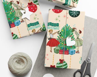 Retro Christmas Gift Wrap: Vintage Holiday Packaging