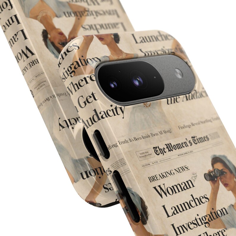 Funny Vintage Sarcastic Women Phone Case | Retro Sarcasm Text Design image 6