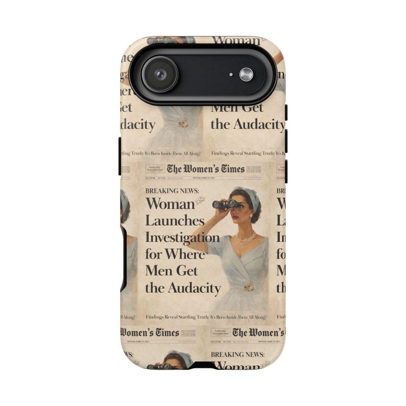 Funny Vintage Sarcastic Women Phone Case | Retro Sarcasm Text Design image 15